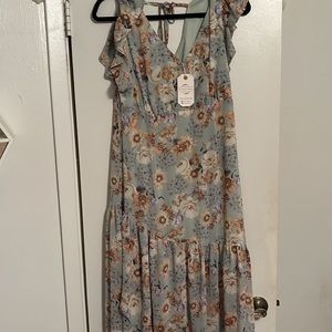 Love riche floral flowing dress size large